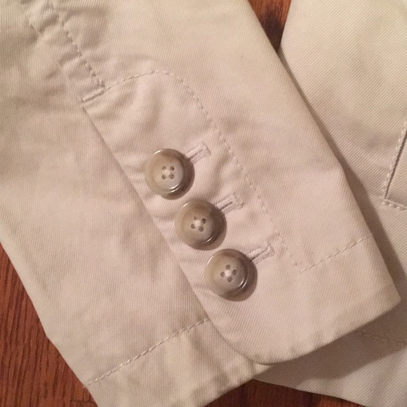 Ann Taylor 100% khaki cotton canvas jacket - Picture 2 of 4